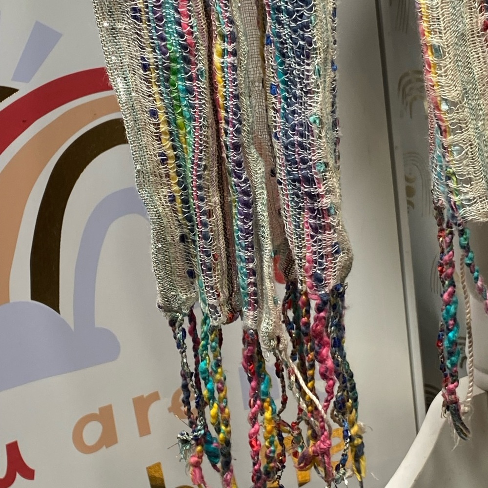 Multicolor Fringe Scarf - Picture 4 of 5
